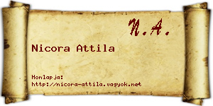 Nicora Attila névjegykártya